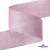 Лента парча 3341, шир. 38 мм/уп. 33+/-0,5 м, цвет розовый-серебро - купить в Арзамасе. Цена: 185.07 руб.