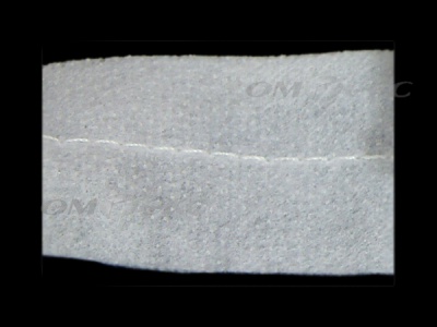 WS7225-прокладочная лента усиленная швом для подгиба 30мм-белая (50м) - купить в Арзамасе. Цена: 16.71 руб.