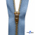 Молнии джинсовые металл т-5, 18 см латунь (YG), цв.-деним (231) - купить в Арзамасе. Цена: 22.80 руб.