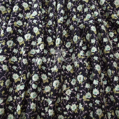 Плательная ткань "Софи" 8.1, 75 гр/м2, шир.150 см, принт растительный - купить в Арзамасе. Цена 241.49 руб.