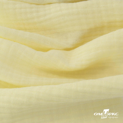 Ткань Муслин, 100% хлопок, 125 гр/м2, шир. 140 см #201 цв.(36)-лимон нюд - купить в Арзамасе. Цена 464.97 руб.