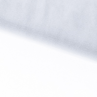 Трикотажное полотно Тюль Кристалл, 100% полиэфир, 16-01/белый, 15гр/м2, шир.160см. - купить в Арзамасе. Цена 129.70 руб.