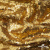 Трикотажное полотно, Сетка с пайетками,188 гр/м2, шир.140 см, цв.-тем.золото (#51) - купить в Арзамасе. Цена 505.15 руб.