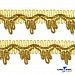 82-3-Тесьма отделочная ,100% полиэстер, 25 мм/уп.13,7+/-1 м, цв.-золото