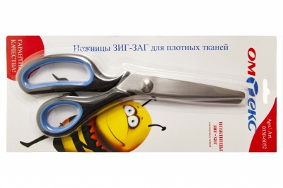 Ножницы арт.0330-6052 "ЗИГ-ЗАГ" 5 мм, для плотных тканей , 9"/ 229 мм - купить в Арзамасе. Цена: 740.56 руб.
