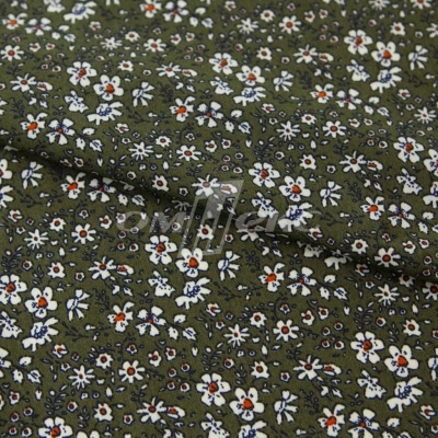 Плательная ткань "Фламенко" 11.2, 80 гр/м2, шир.150 см, принт растительный - купить в Арзамасе. Цена 259.21 руб.