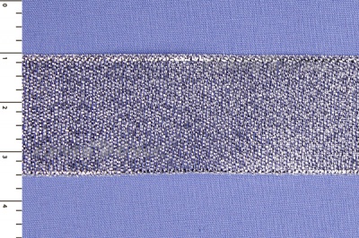 Лента парча MR-25, 25мм (33 м)  серебро - купить в Арзамасе. Цена: 403.62 руб.