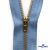 Молнии джинсовые металл т-4, 18 см латунь (YG), цв.-деним (231) - купить в Арзамасе. Цена: 21.57 руб.