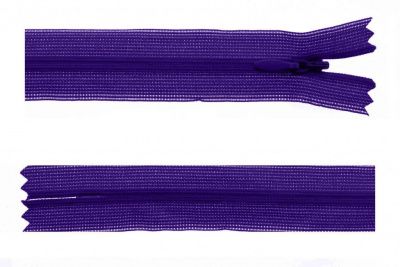 Молния потайная Т3 866, 50 см, капрон, цвет фиолетовый - купить в Арзамасе. Цена: 8.62 руб.