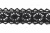 Тесьма кружевная 0621-1567, шир. 15 мм/уп. 20+/-1 м, цвет 080-чёрный - купить в Арзамасе. Цена: 471.74 руб.