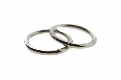 Кольцо металлическое d-32 мм, цв.-никель - купить в Арзамасе. Цена: 3.54 руб.
