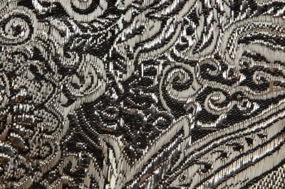 Ткань костюмная жаккард №11, 140 гр/м2, шир.150см, цвет тем.серебро - купить в Арзамасе. Цена 383.29 руб.
