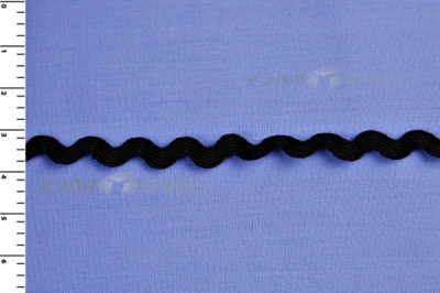 Тесьма плетеная "Вьюнчик"/черный - купить в Арзамасе. Цена: 48.11 руб.