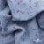 Ткань Муслин принт, 100% хлопок, 125 гр/м2, шир. 140 см, #2308 цв. 69 серо-голубой с цветком - купить в Арзамасе. Цена 413.11 руб.