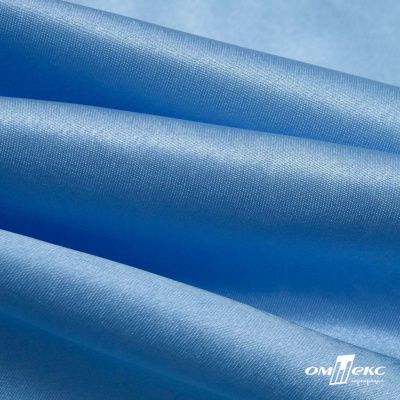 Поли креп-сатин 14-4121, 125 (+/-5) гр/м2, шир.150см, цвет голубой - купить в Арзамасе. Цена 155.57 руб.