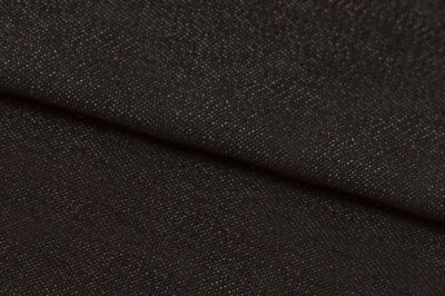 Ткань джинсовая №96, 160 гр/м2, шир.148см, цвет чёрный - купить в Арзамасе. Цена 350.42 руб.
