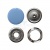 Кнопка рубашечная (закрытая) 9,5мм - эмаль, цв.182 - св.голубой - купить в Арзамасе. Цена: 5.74 руб.