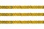 Пайетки "ОмТекс" на нитях, SILVER SHINING, 6 мм F / упак.91+/-1м, цв. 48 - золото - купить в Арзамасе. Цена: 356.19 руб.