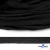 Шнур плетеный d-8 мм плоский, 70% хлопок 30% полиэстер, уп.85+/-1 м, цв.- чёрный - купить в Арзамасе. Цена: 735 руб.