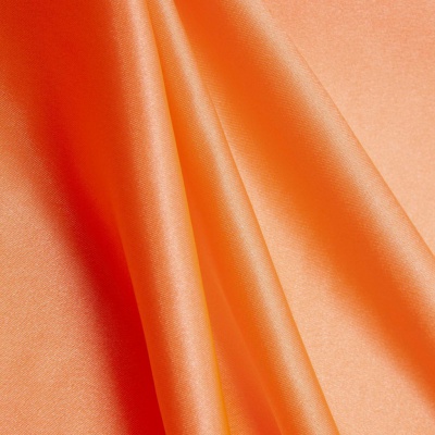 Поли креп-сатин 16-1543, 120 гр/м2, шир.150см, цвет персик - купить в Арзамасе. Цена 155.57 руб.