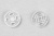 Кнопки пришивные пластиковые 11,5 мм, блистер 24шт, цв.-прозрачные - купить в Арзамасе. Цена: 59.44 руб.