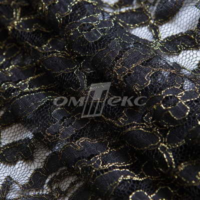 Кружевное полотно XD LACE 1-4, 80 гр/м2, шир.150см, цвет чёрный - купить в Арзамасе. Цена 245.94 руб.
