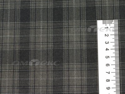 Ткань костюмная клетка 25235 2004, 185 гр/м2, шир.150см, цвет серый/бел - купить в Арзамасе. Цена 