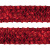 Тесьма с пайетками 3, шир. 35 мм/уп. 25+/-1 м, цвет красный - купить в Арзамасе. Цена: 1 321.65 руб.